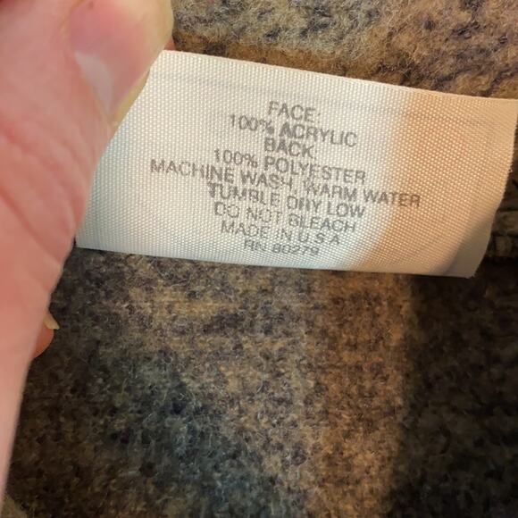 Black Mountain Outdoor Moose Bear Acrylic Zip Up Jacket Size Small - Picture 12 of 12